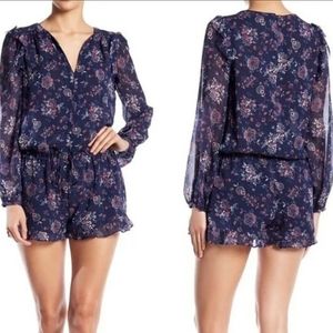 Joie Women's Cherita Floral Silk Romper MSRP $368 Size L New with Tag